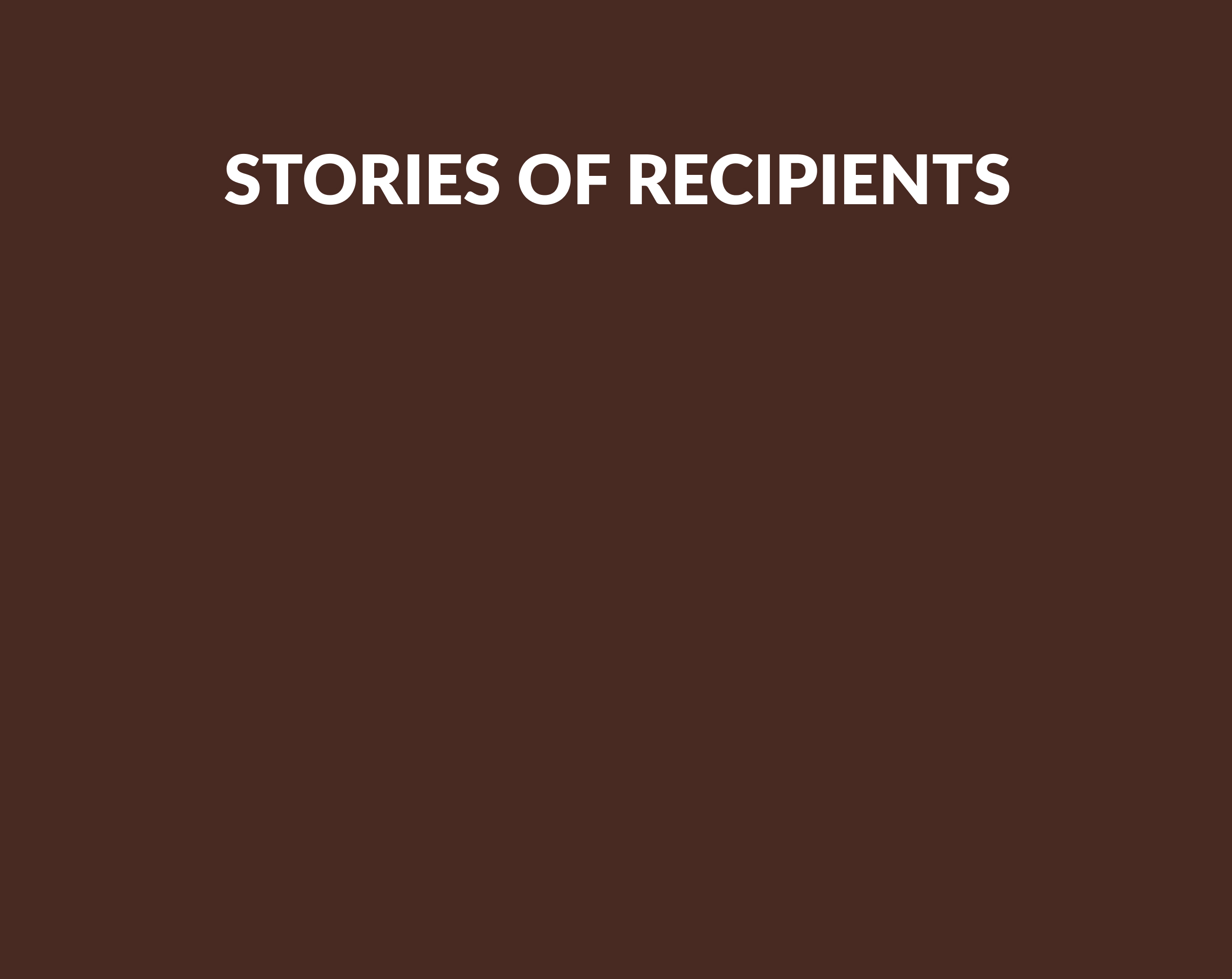 Recipient Stories